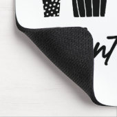 Minimalistisch Plant mama Black White Muismat (Hoek)