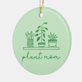 Minimalistisch Plant Moeder Schattige Plant Lover Keramisch Ornament (Links)