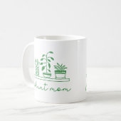 Minimalistisch Plant Moeder Schattige Plant Lover Koffiemok (Voorkant links)