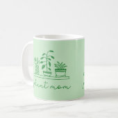 Minimalistisch Plant Moeder Schattige Plant Lover Koffiemok (Voorkant links)