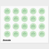 Minimalistisch Plant Moeder Schattige Plant Lover Ronde Sticker (Vel)