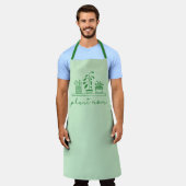 Minimalistisch Plant Moeder Schattige Plant Lover Schort (Gedragen)