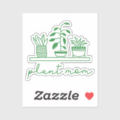 Minimalistisch Plant Moeder Schattige Plant Lover Sticker (Vel)