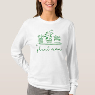Minimalistisch Plant Moeder Schattige Plant Lover T-shirt
