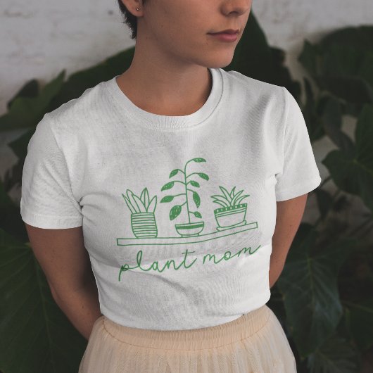 Minimalistisch Plant Moeder Schattige Plant Lover T-shirt