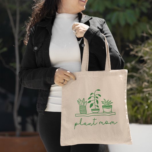 Minimalistisch Plant Moeder Schattige Plant Lover Tote Bag