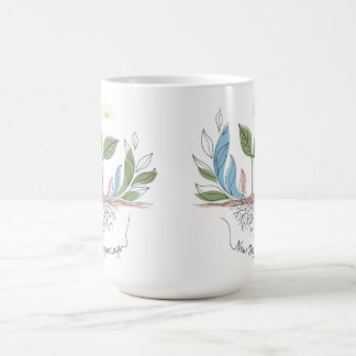 Minimalistisch Planten spruitontwerp | Nieuw begin Koffiemok