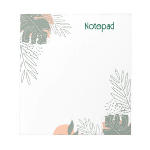 Minimalistisch plantenpapier notitieboek notitieblok