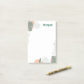 Minimalistisch plantenpapier notitieboek post-it® notes (Op bureau)