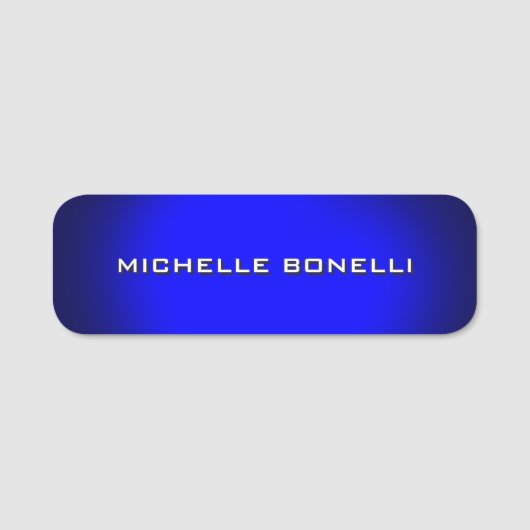 Minimalistisch platte, moderne blauwgrijs naamplaatje (Voorkant)