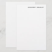 Minimalistisch platte moderne briefpapier (Voorkant / Achterkant)