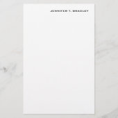 Minimalistisch platte moderne briefpapier (Voorkant)