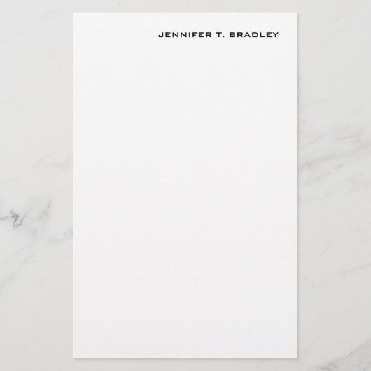 Minimalistisch platte moderne briefpapier (Voorkant)