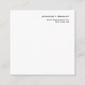 Minimalistisch platte moderne informatiekaartje (Voorkant)