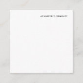 Minimalistisch platte moderne informatiekaartje (Voorkant)