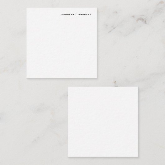 Minimalistisch platte moderne informatiekaartje (Voorkant / Achterkant)