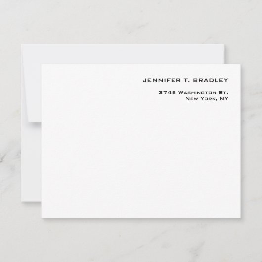 Minimalistisch platte moderne RSVP kaartje (Voorkant)
