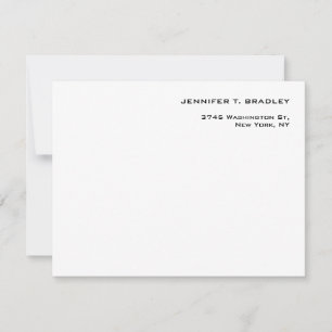 Minimalistisch platte moderne RSVP kaartje