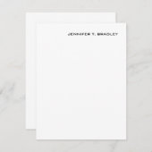 Minimalistisch platte moderne RSVP kaartje (Voorkant / Achterkant)