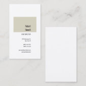 Minimalistisch platte moderne visitekaartje (Voorkant / Achterkant)