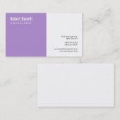 Minimalistisch platte moderne visitekaartje (Voorkant / Achterkant)