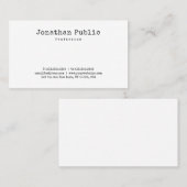 Minimalistisch platte plaat met nostalgie visitekaartje (Voorkant / Achterkant)