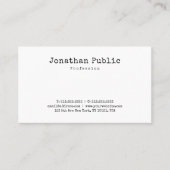 Minimalistisch platte plaat met nostalgie visitekaartje (Voorkant)