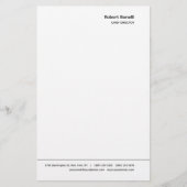 Minimalistisch platte wit modern briefpapier (Voorkant)