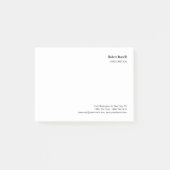 Minimalistisch platte wit modern post-it® notes (Voorkant)