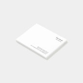 Minimalistisch platte wit modern post-it® notes (Schuin)