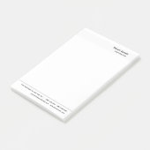 Minimalistisch platte wit modern post-it® notes (Schuin)