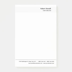 Minimalistisch platte wit modern post-it® notes