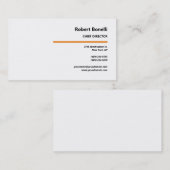 Minimalistisch platte witte moderne Kantoor Visitekaartje (Voorkant / Achterkant)