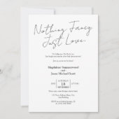 Minimalistisch plezier niets Fancy Casual feest Kaart (Voorkant)