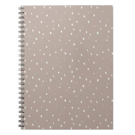 Minimalistisch polka dot ontwerp in gedempte tonen notitieboek