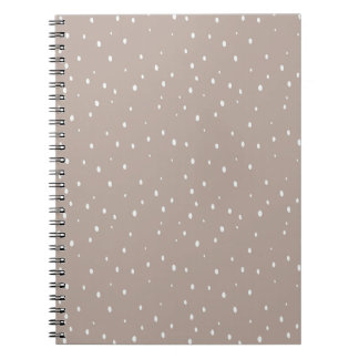 Minimalistisch polka dot ontwerp in gedempte tonen notitieboek