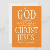 Minimalistisch pompoen taart herfst Thanksgiving d Kaart (Achterkant)