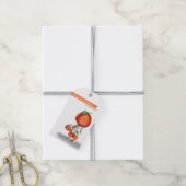 Minimalistisch pompoenkop Happy Halloween Kinder T Cadeaulabel (Met Touw)
