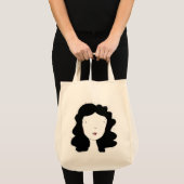 Minimalistisch portret tote bag (Voorkant (product))