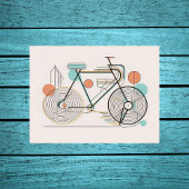 Minimalistisch Poster fietsenlijn