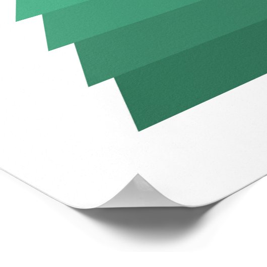 Minimalistisch Poster kerstbomen (Hoek)