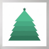 Minimalistisch Poster kerstbomen (Voorkant)