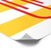 Minimalistisch poster paperclip (Hoek)