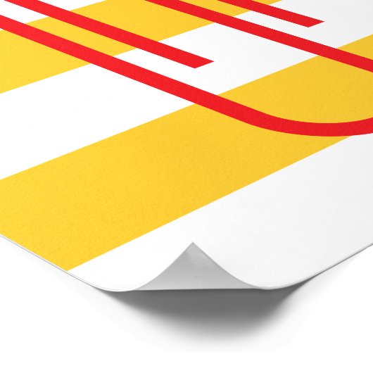 Minimalistisch poster paperclip (Hoek)