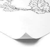 Minimalistisch Poster papier met ventilator (matte (Hoek)