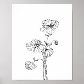 Minimalistisch Poster papier met ventilator (matte