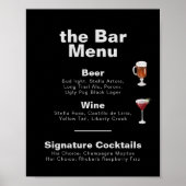 Minimalistisch Poster van het menu van de officiël (Voorkant)