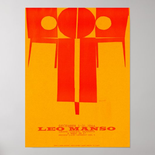  minimalistisch Poster van Leo Manso (Voorkant)