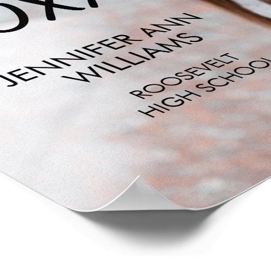 Minimalistisch Poster voor bekendmaking van foto-A (Hoek)