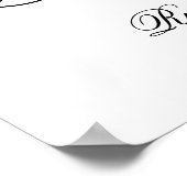 Minimalistisch Poster voor bruiloft — Welkomstpapi (Hoek)